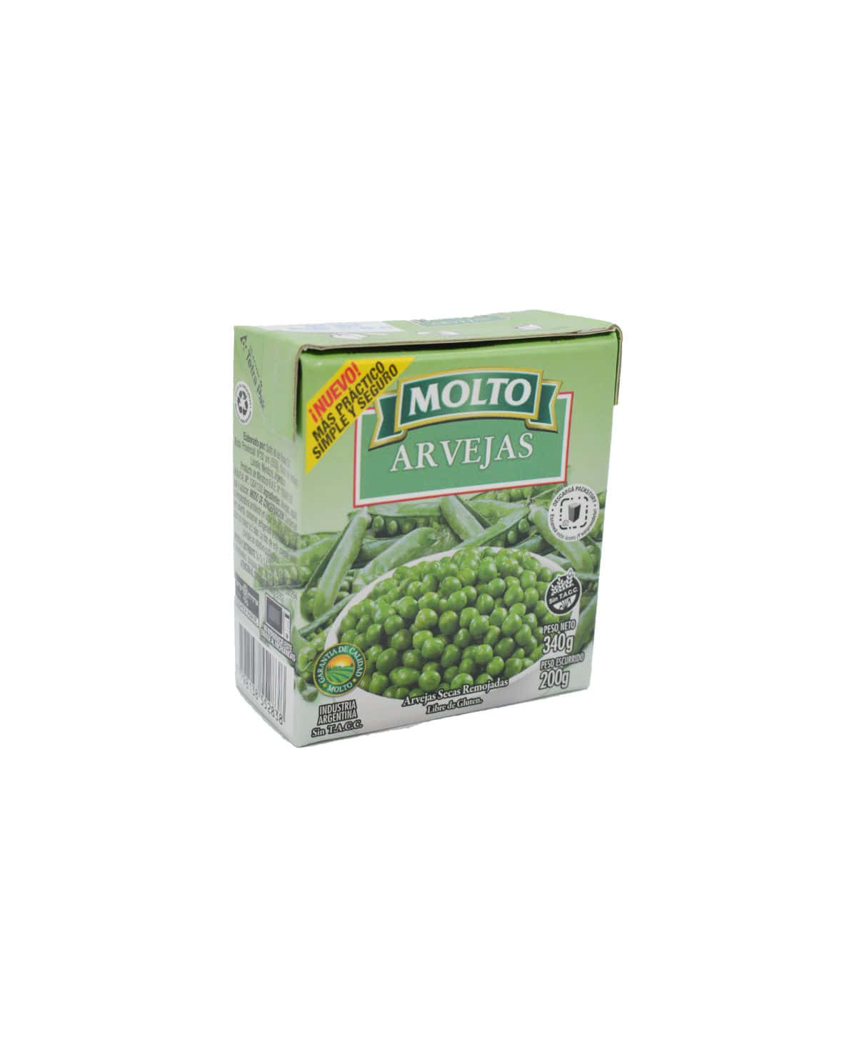 Arvejas Molto Tetra Pack 340 Gr